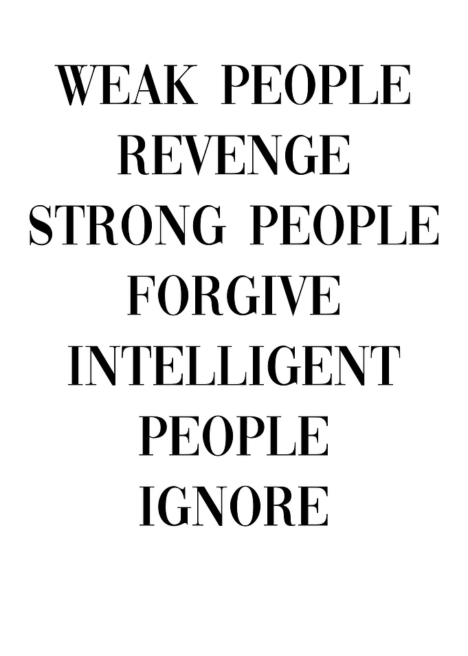 people behavior revenge