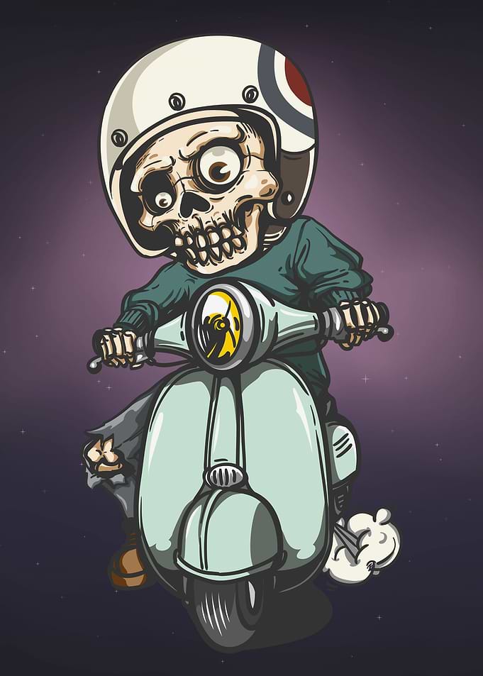 Skull Scooterist