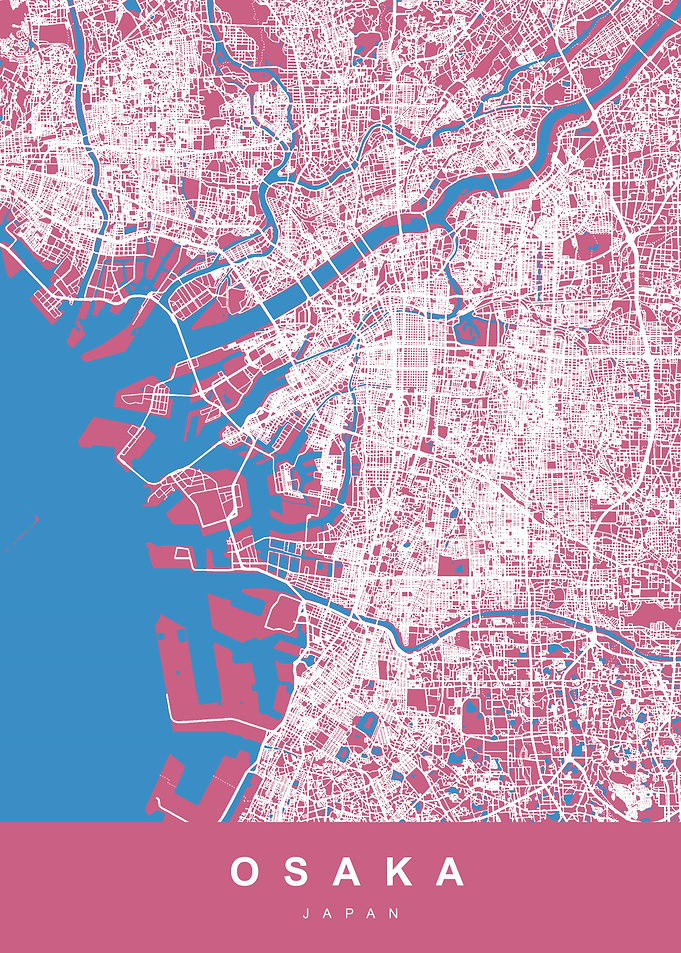 OSAKA Map JAPAN