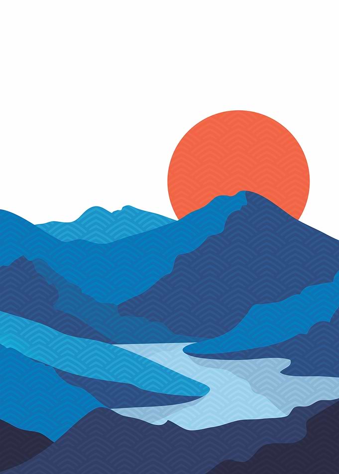 Sun Behind The Mountain