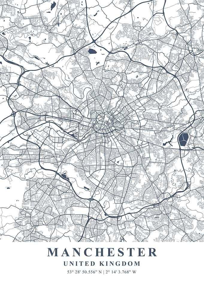 Manchester Ash Plane Map