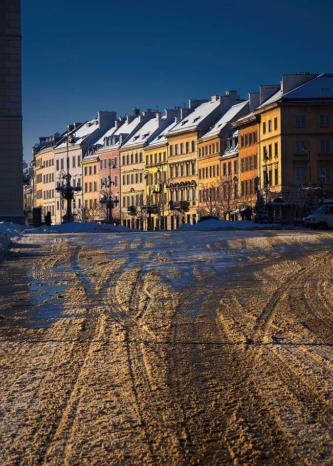 Warsaw On Winter Morning