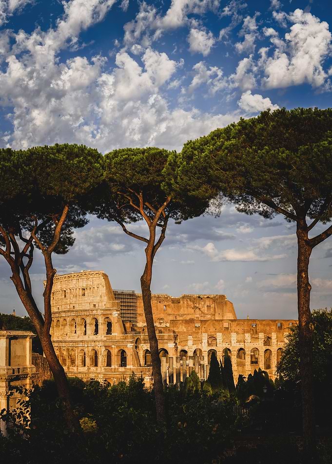 Sunset At The Colosseum