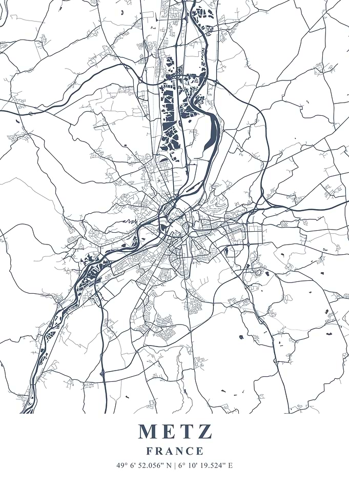 Metz Ash Plane Map