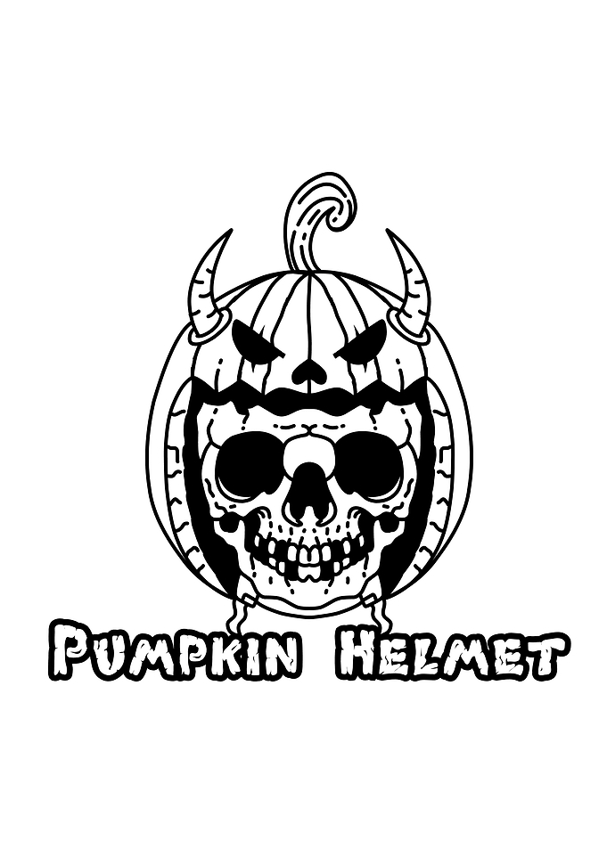 pumpkin helmet