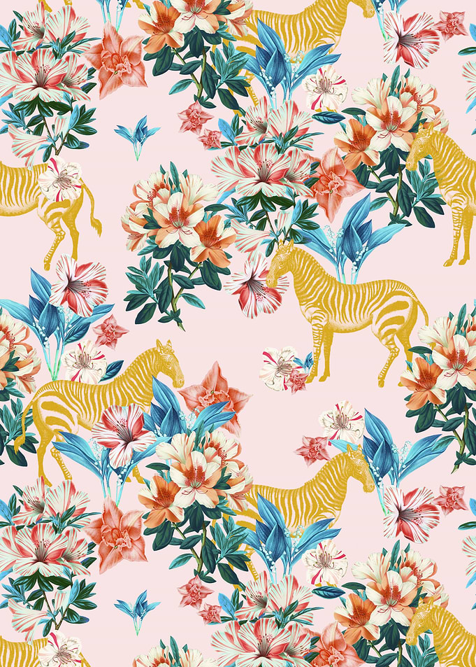 Floral and Zebras