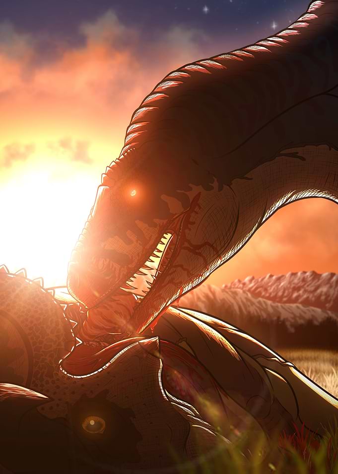 Daspletosaurus Feeding
