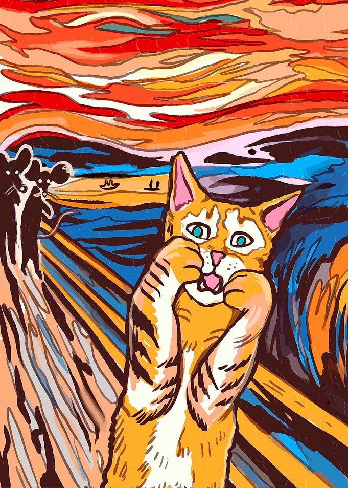 Cat with Mouse