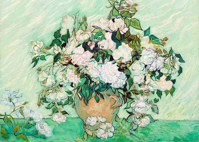 Roses 1890 by Van Gogh