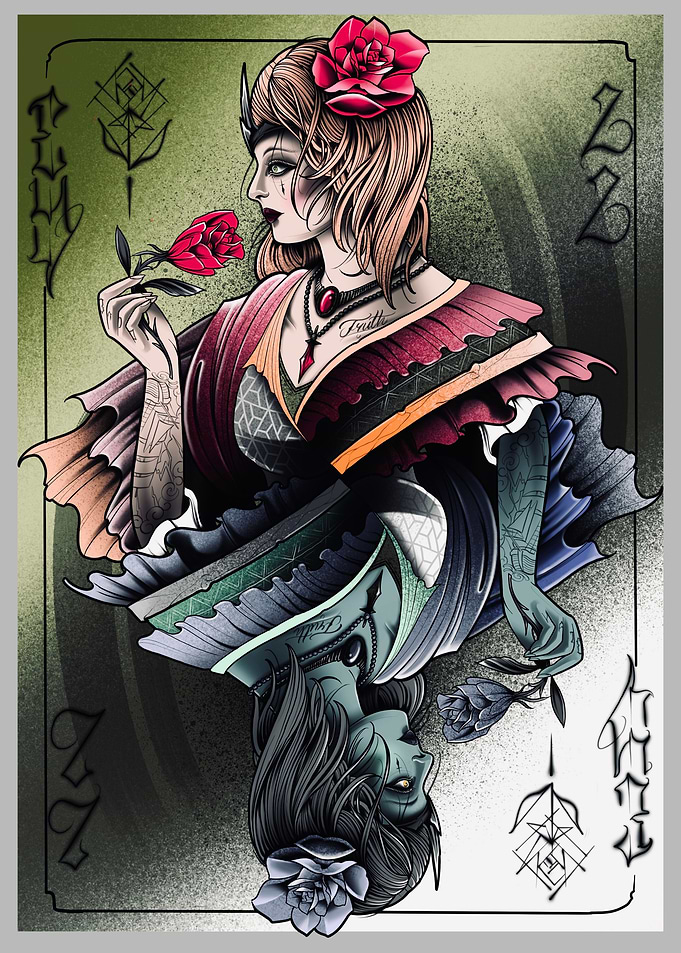 Lady of Hearts Card