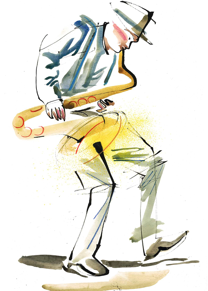 Saxophonist Player Musicia