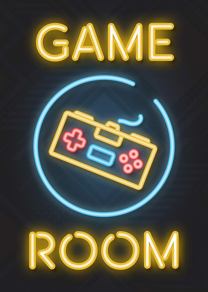 Video Game Room Neon Sign