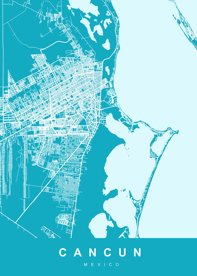 CANCUN Map MEXICO