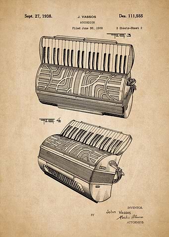 Accordion Vintage Patent