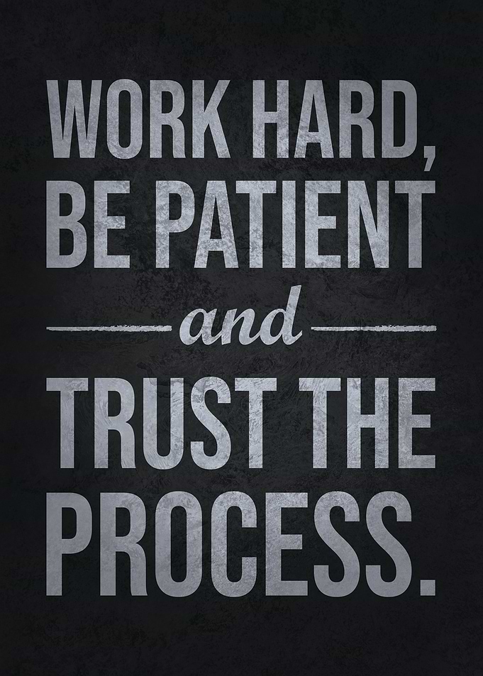 Work Hard And Be Patient