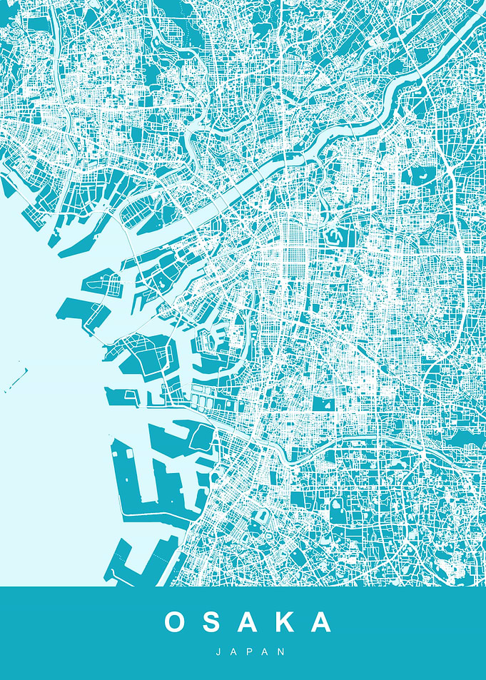 OSAKA Map JAPAN