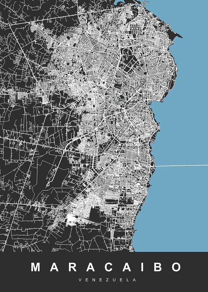 MARACAIBO Map VENEZUELA