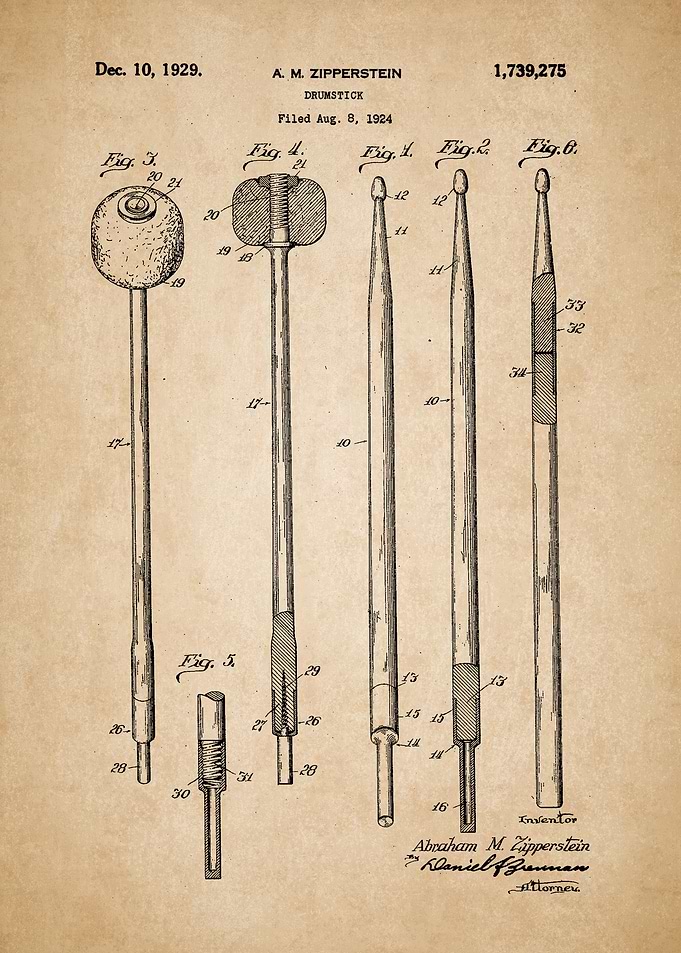 Drumstick Vintage Patent