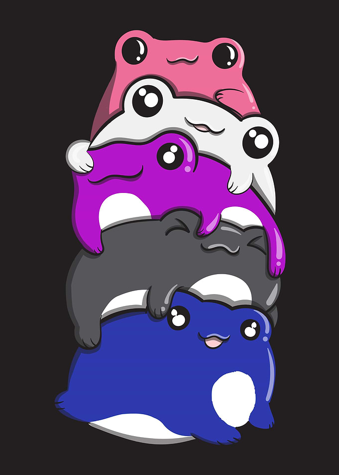 Genderfluid Pride Frog