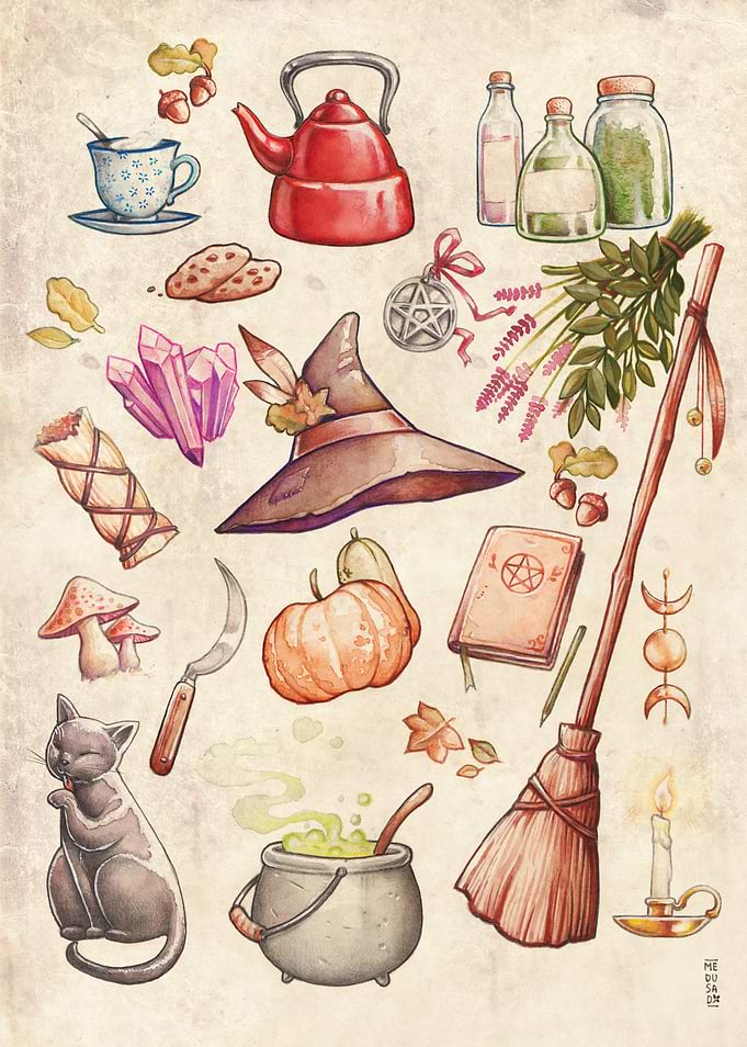 Folk Witch Elements