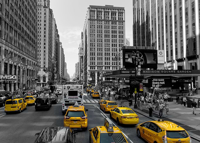 Colored Cabs New York City