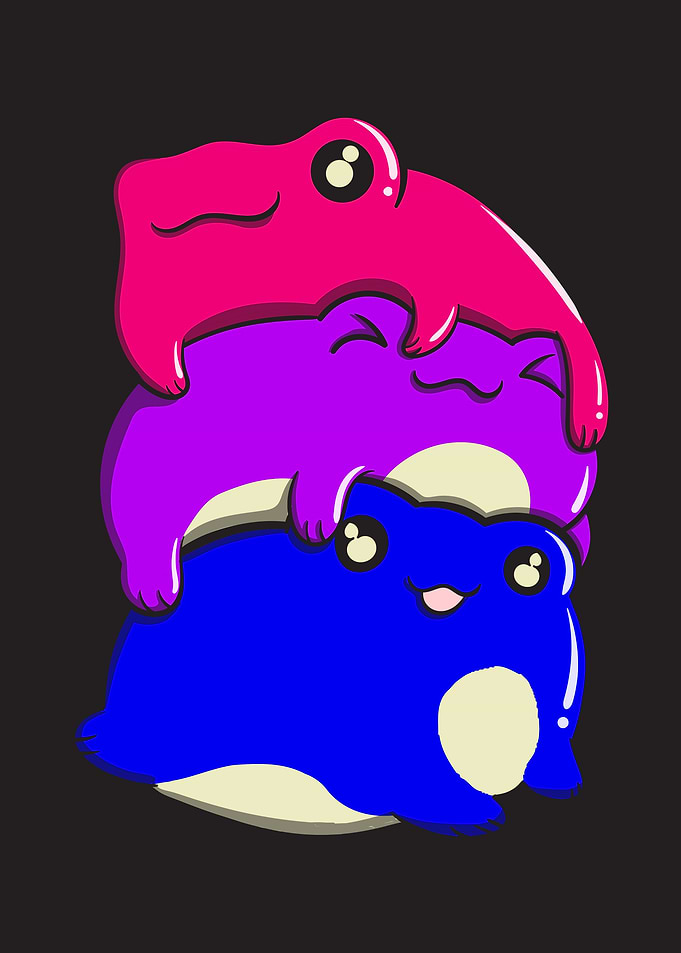 Bisexual Pride Frog Pile