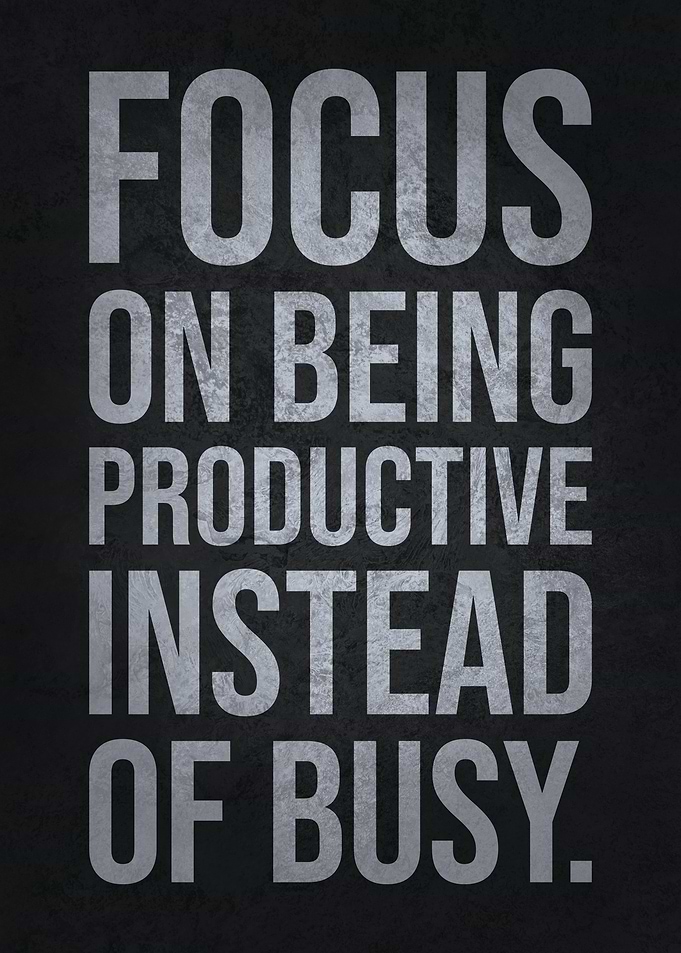 Productive vs Busy
