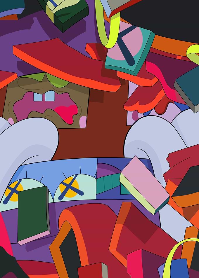 Hype abstract art