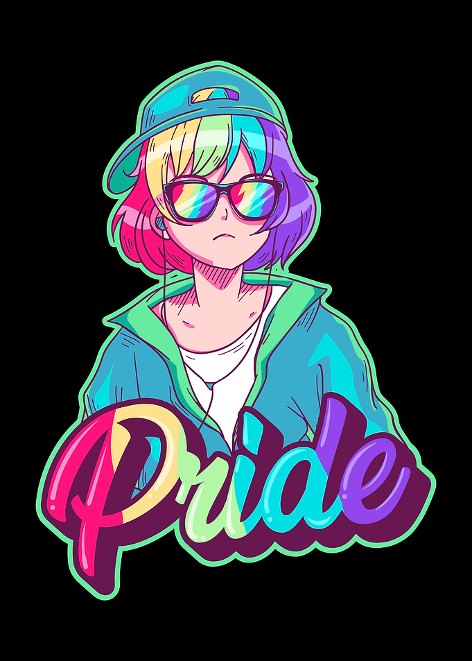 Gay Pride Anime Girl
