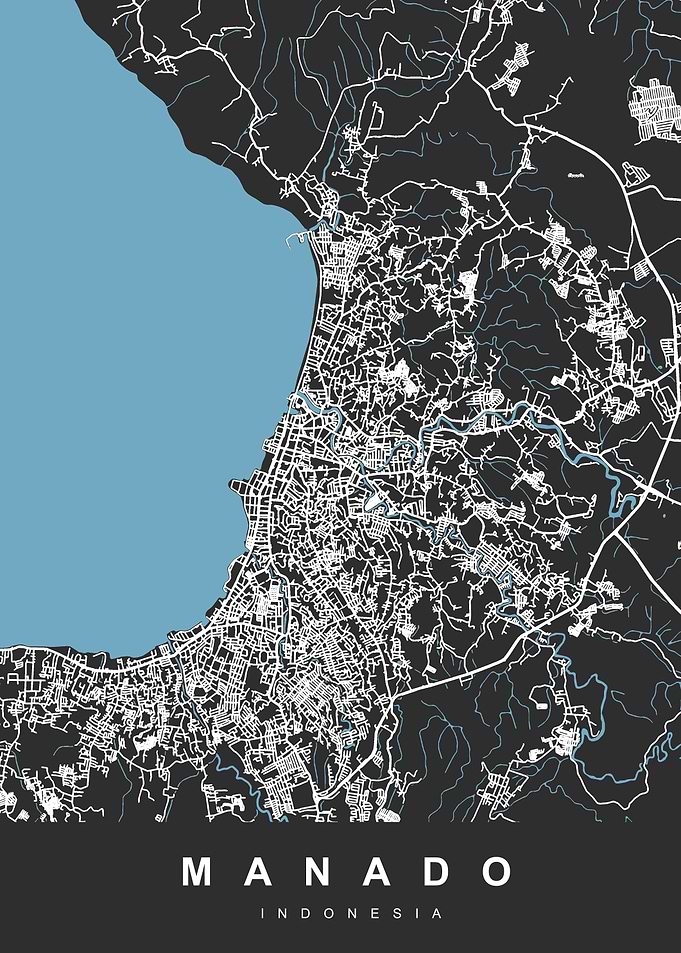 MANADO Map INDONESIA