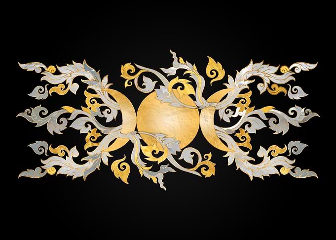 Triple Moon Ornament