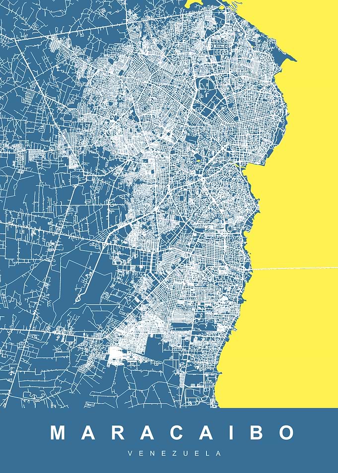 MARACAIBO Map VENEZUELA