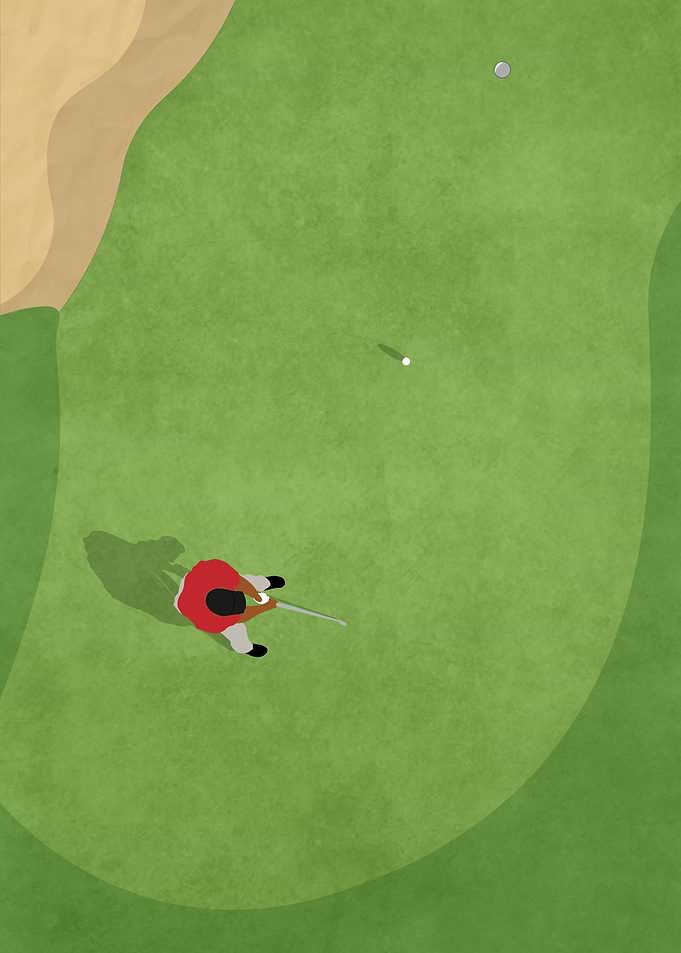 Golf Putt Birdie