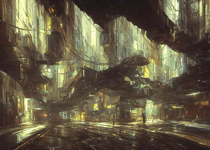Packed mega city