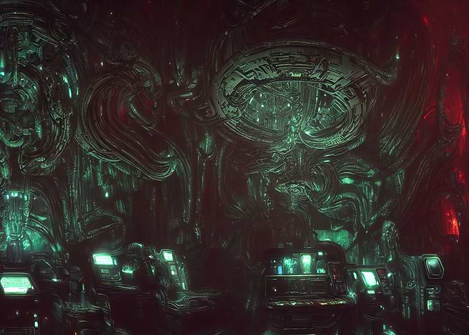 Alien ship interior