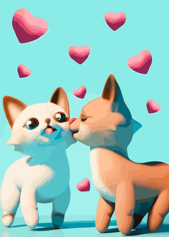 Kissing my love