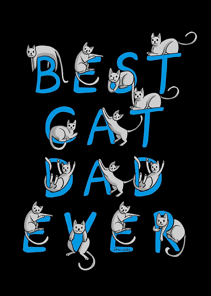 Best Cat Dad Ever Cute Cat