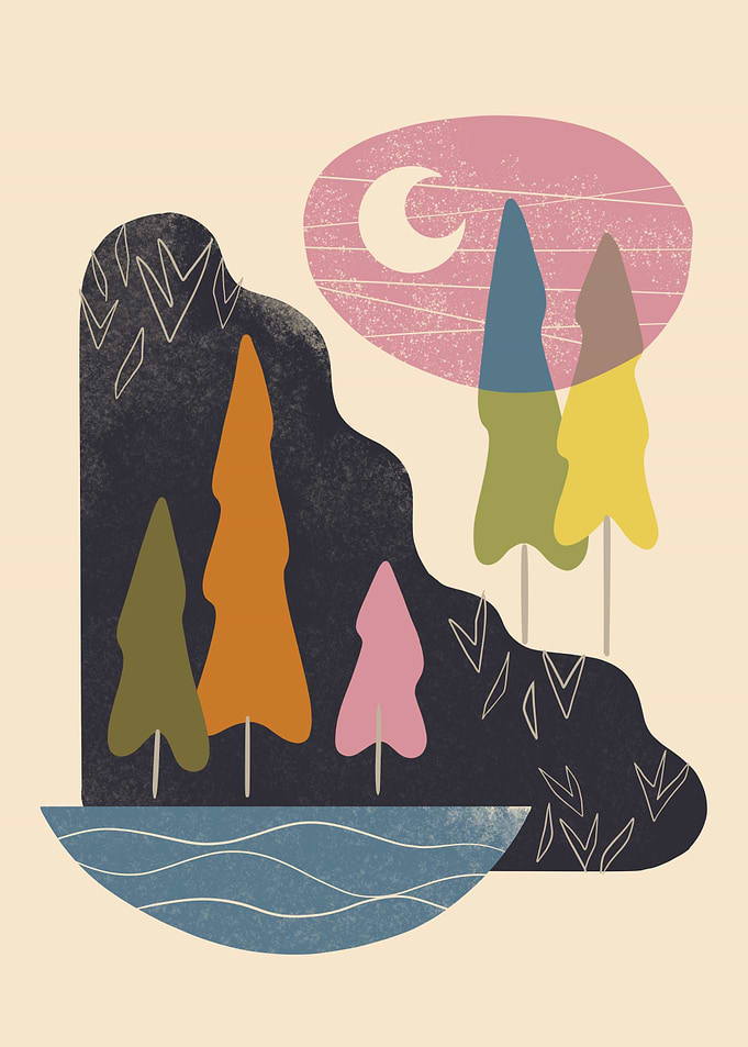 Sea Cliff And Pines