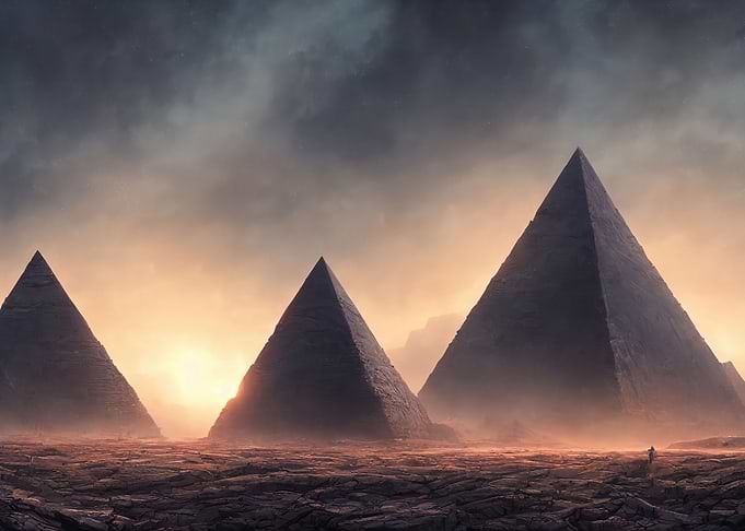 The three pyramids