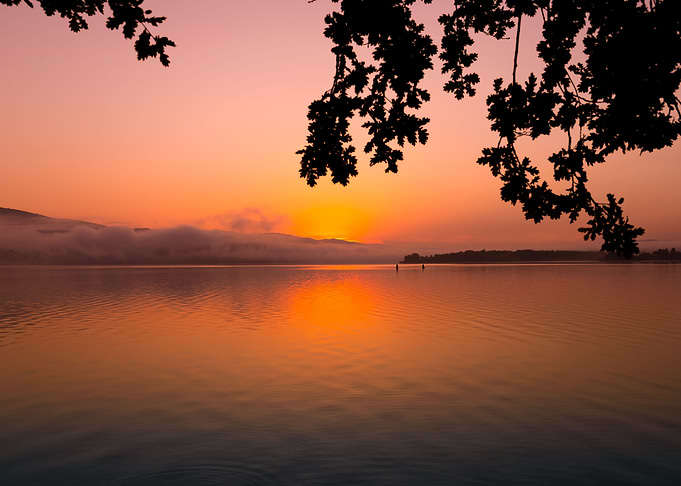 Summer journey to the lake