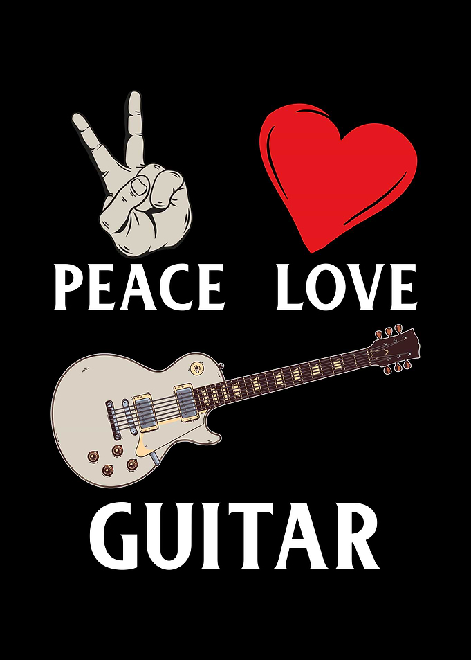 Peace Love Guitar Music