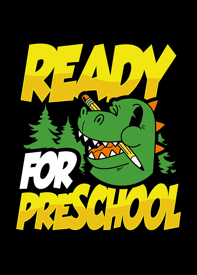 Dino ready for preschool