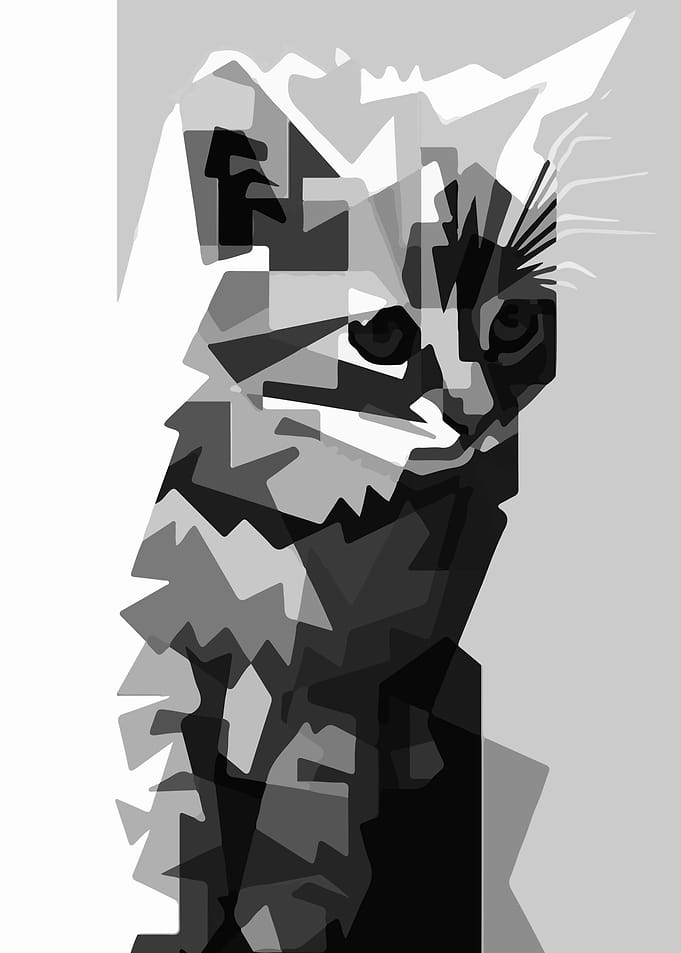 cat in pop art