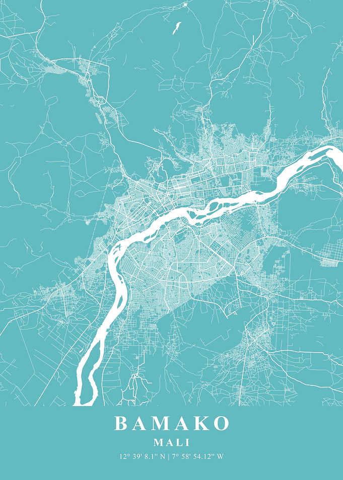 Bamako Ash Plane Map