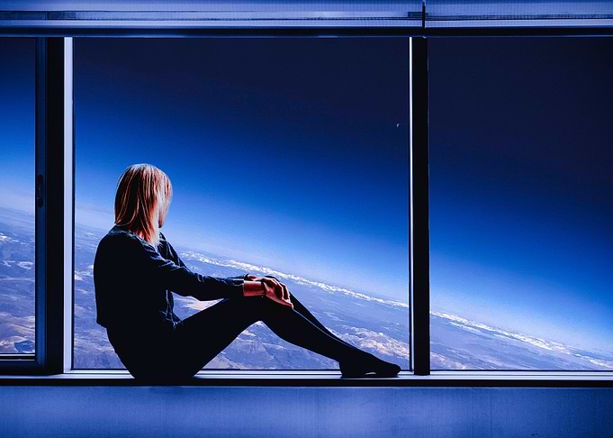Woman watching Galaxy