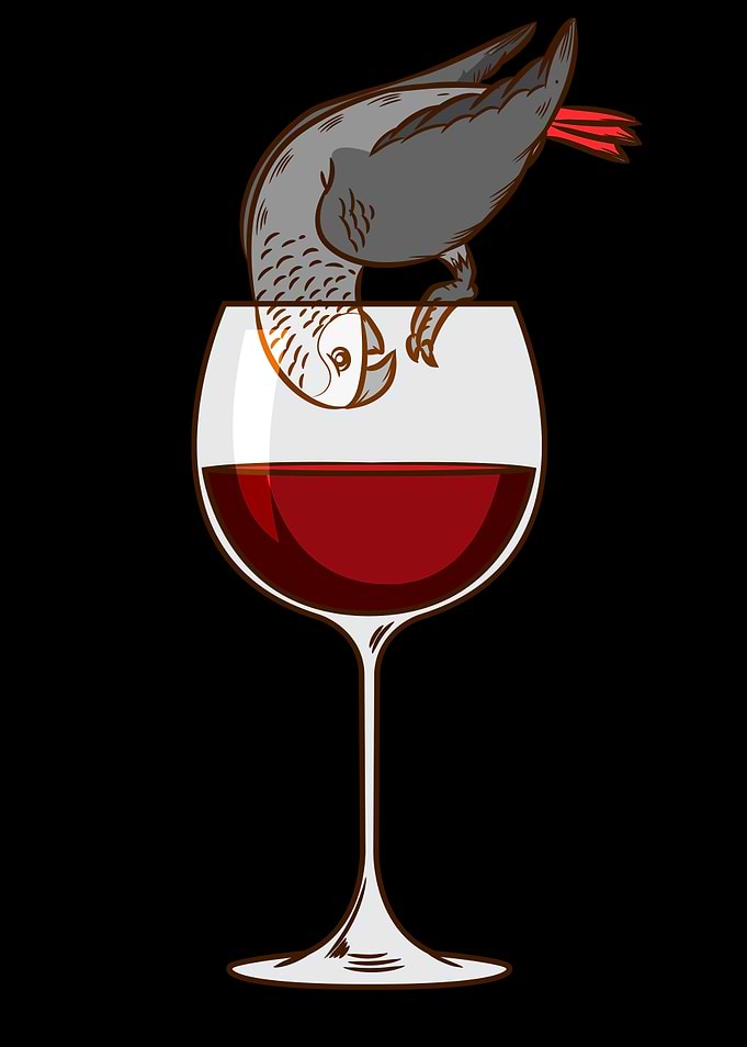 African Grey Parrot Wine