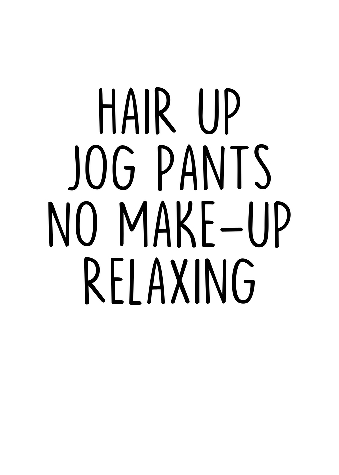 Hair Up Jog Pants No