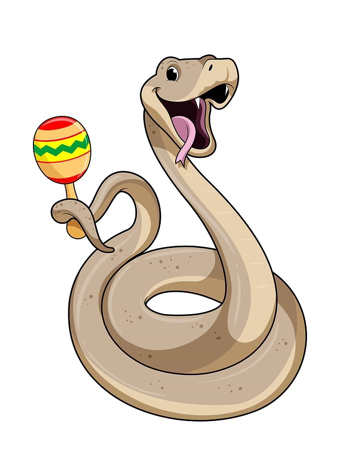 Snake Musician Maracas