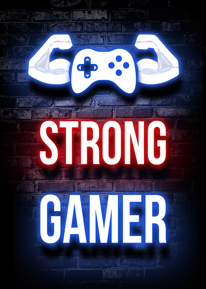 Strong gamer gym fitness