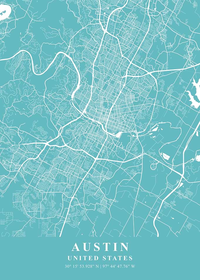 Austin Ash Plane Map